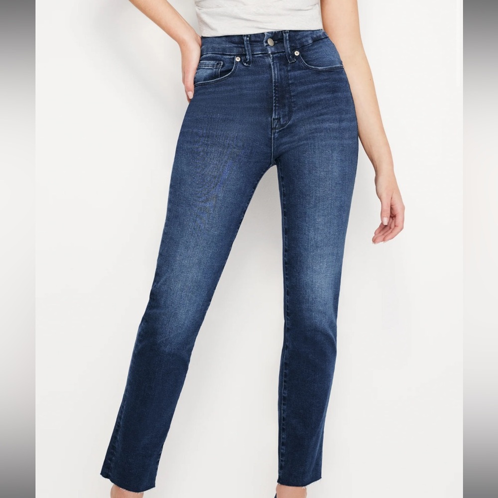 Good American Always Fits Good Classic Slim Straight Jeans Sz 6-12
